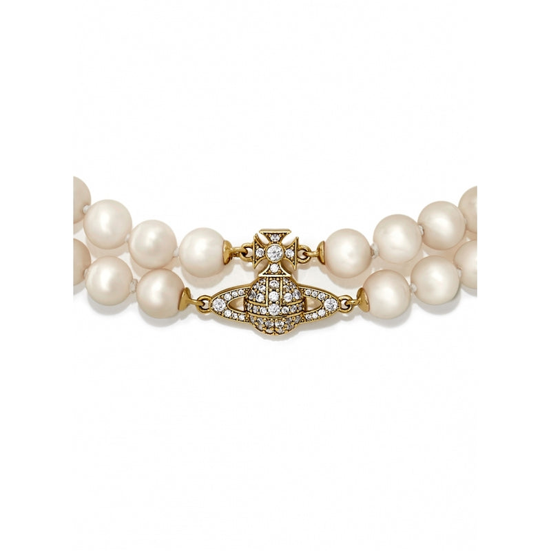 Graziella Pearl Choker - Gold - 6303003K-02R143-W1