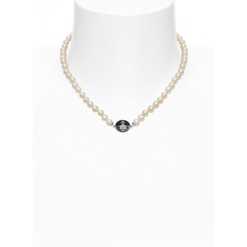 Loelia Necklace - Silver/Black