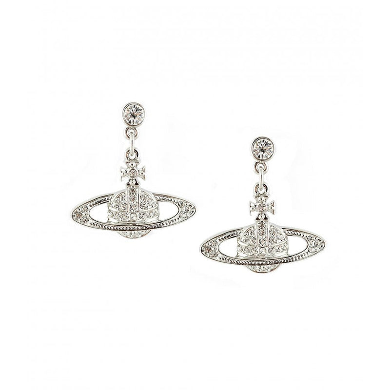 Mini Bas Relief Drop Earrings - Silver