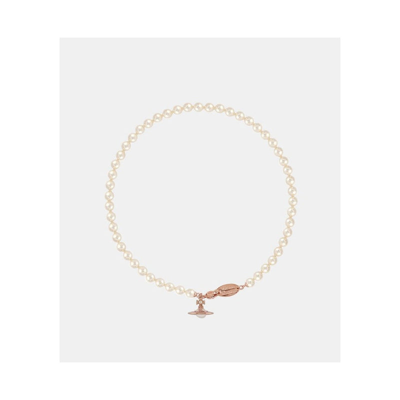 Simonetta Pearl Necklace - Rose Gold