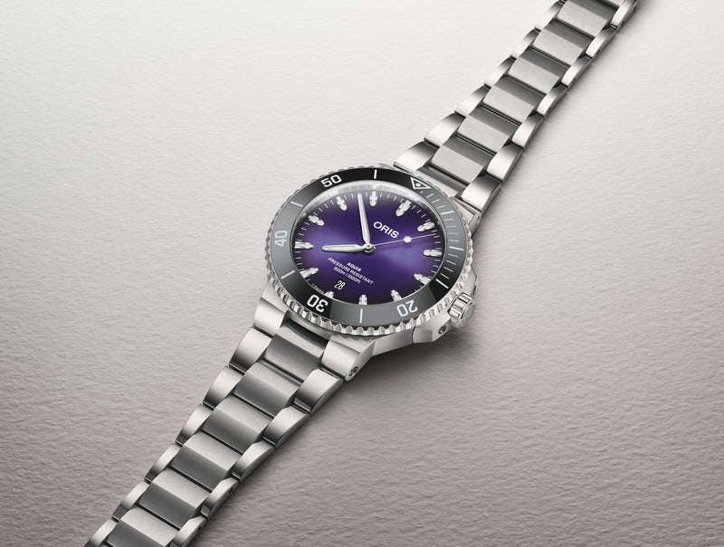 Aquis Date Taste Of Summer Watch, Violet
