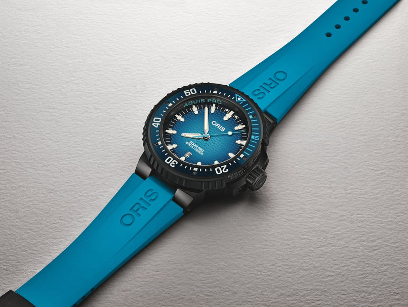 Aquis Pro 1000m Watch, Blue/Blue