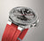 Aquis Date Relief Watch, Grey/Red
