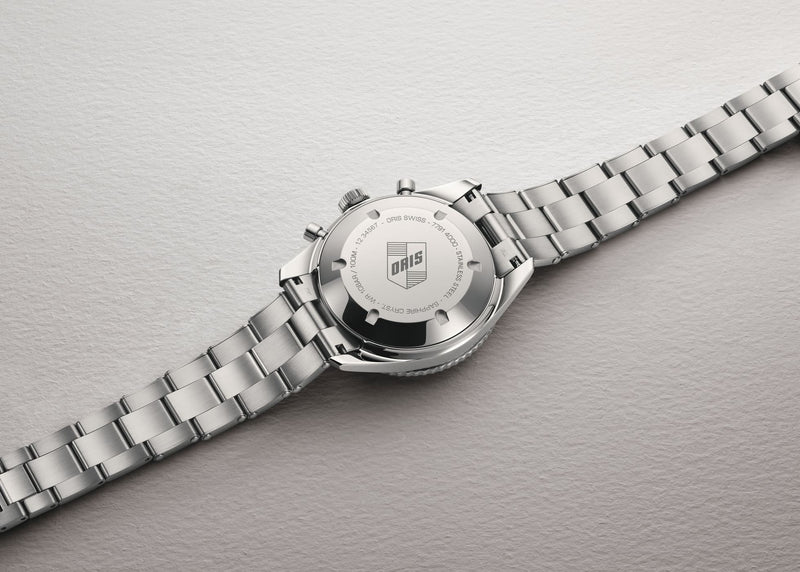 Divers Sixty-Five Chronograph Watch, Silvered