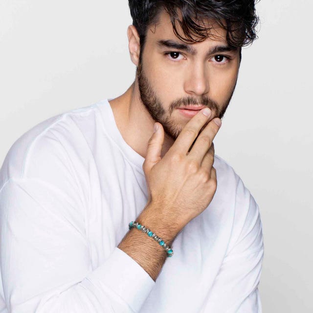 Instinct Howlite Bracelet - White/Silver - 027919/048