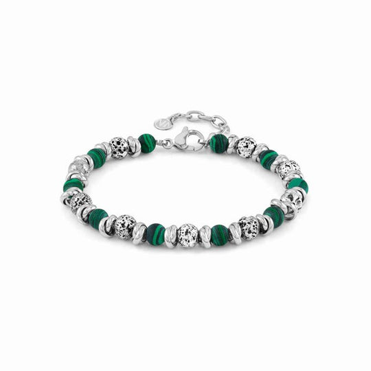 Instinct Malachite Bracelet - Green/Silver - 027919/045