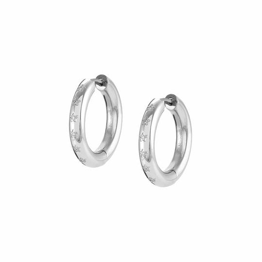 Infinito CZ Hoop Earrings - Silver - 028204/001