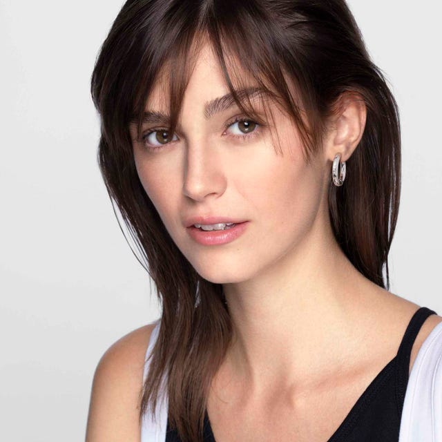 Infinito CZ Hoop Earrings - Silver - 028204/001