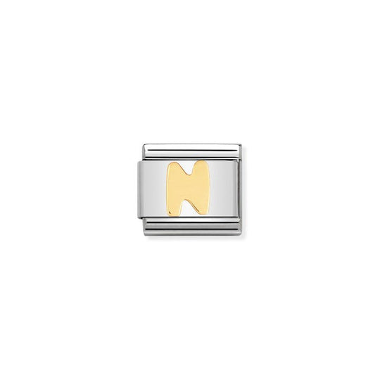 Classic Letter N Link - Gold - 030101/14