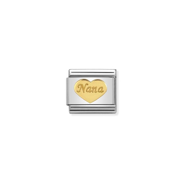 Composable Classic Heart & Nana Link - 030162/43