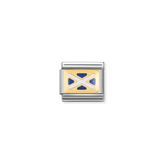Classic Scotland Flag Link - Silver/Gold - 030234/07