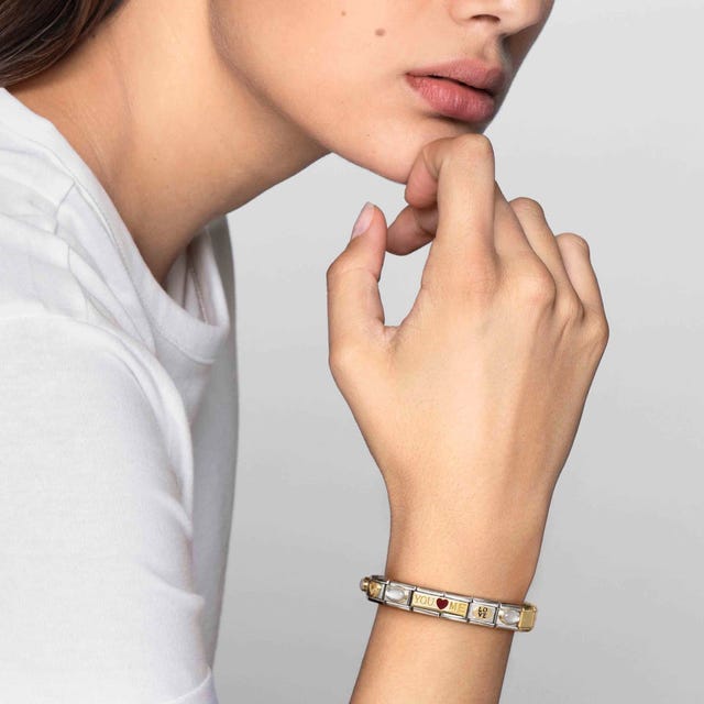 Classic Double Four-Leaf Clover Link - Gold - 030710/13