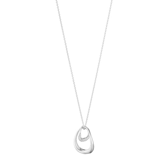 Offspring Diamond Pave Necklace - Silver - 10015848