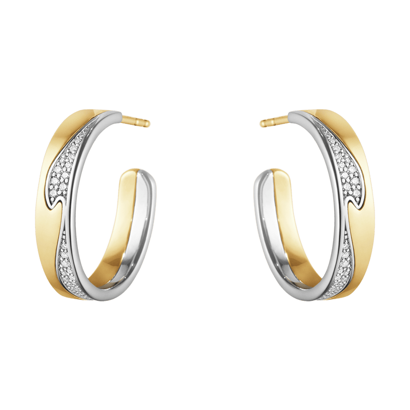 Fusion Diamond Earhoops - Large - Gold - 10016431