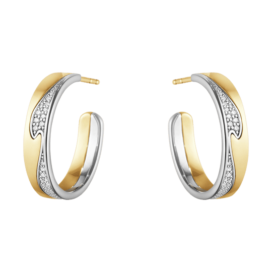 Fusion Diamond Earhoops - Large - Gold - 10016431