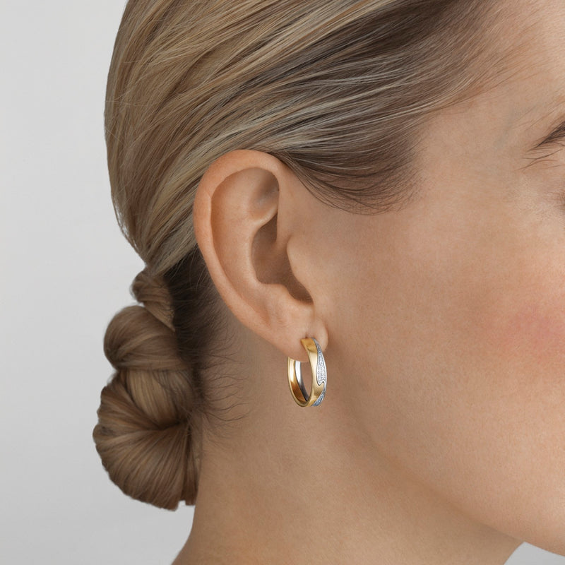 Fusion Diamond Earhoops - Large - Gold - 10016431