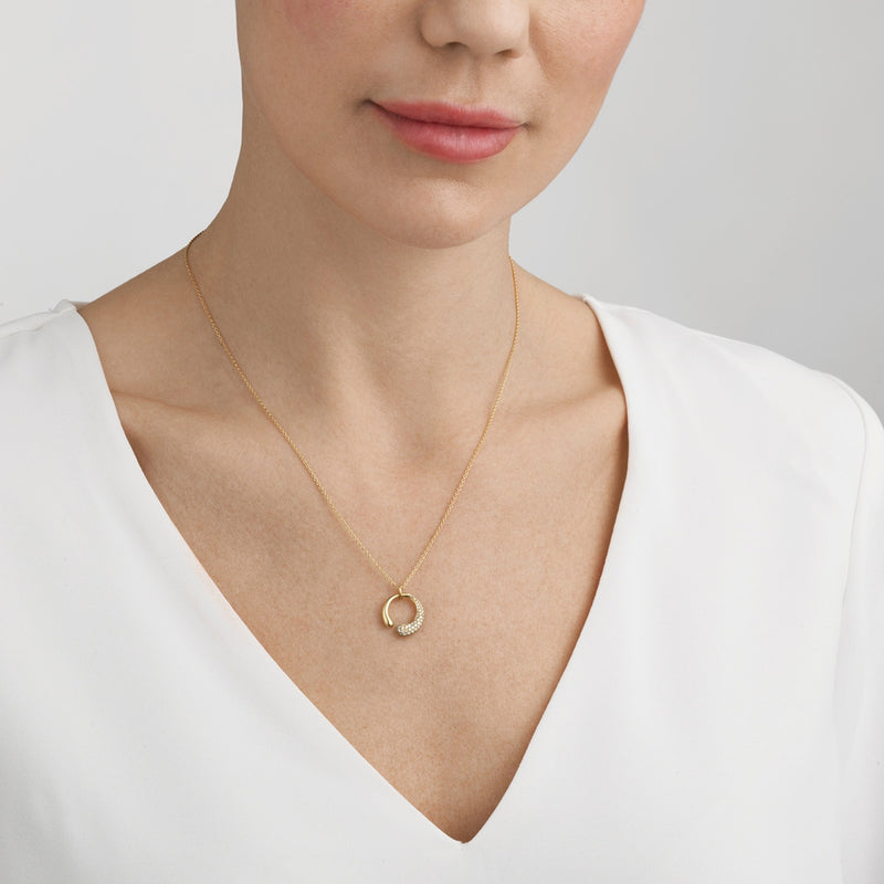 Mercy Small Pendant - Yellow Gold & Diamond - 10017828