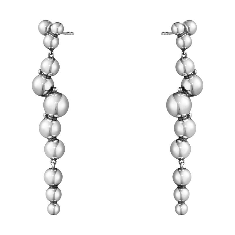 Moonlight Grapes Earrings - Silver - 10019040