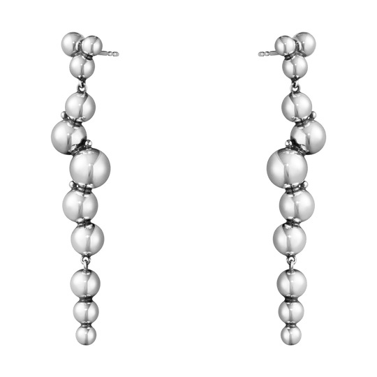 Moonlight Grapes Earrings - Silver - 10019040