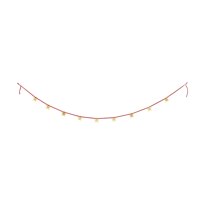 Classic Christmas Star Garland - Gold - 10019319