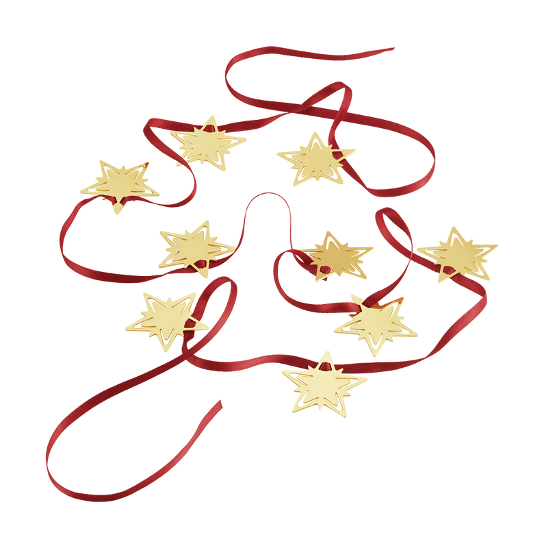 Classic Christmas Star Garland - Gold - 10019319