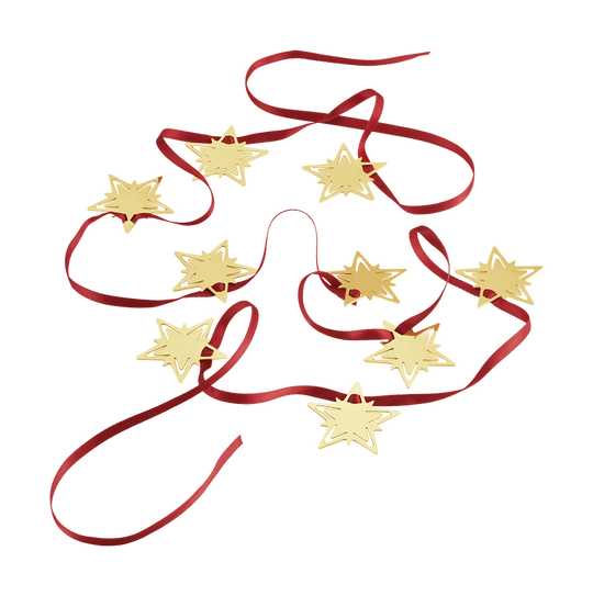 Classic Christmas Star Garland - Gold - 10019319