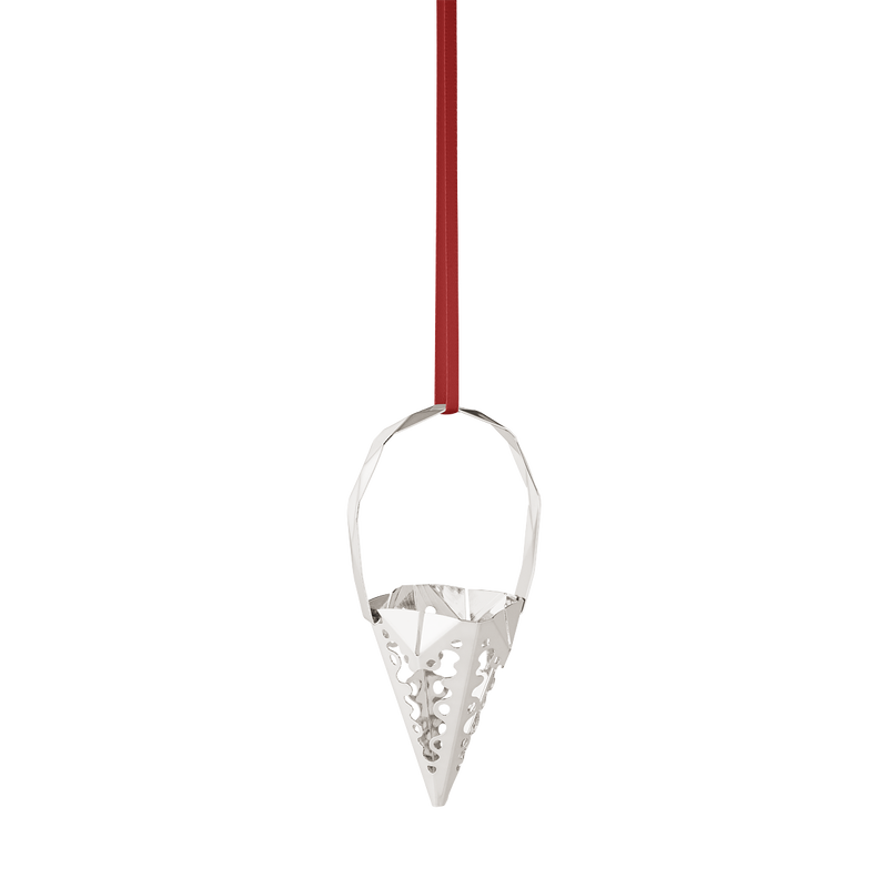 2022 Christmas Cone Ornament - Silver - 10020104