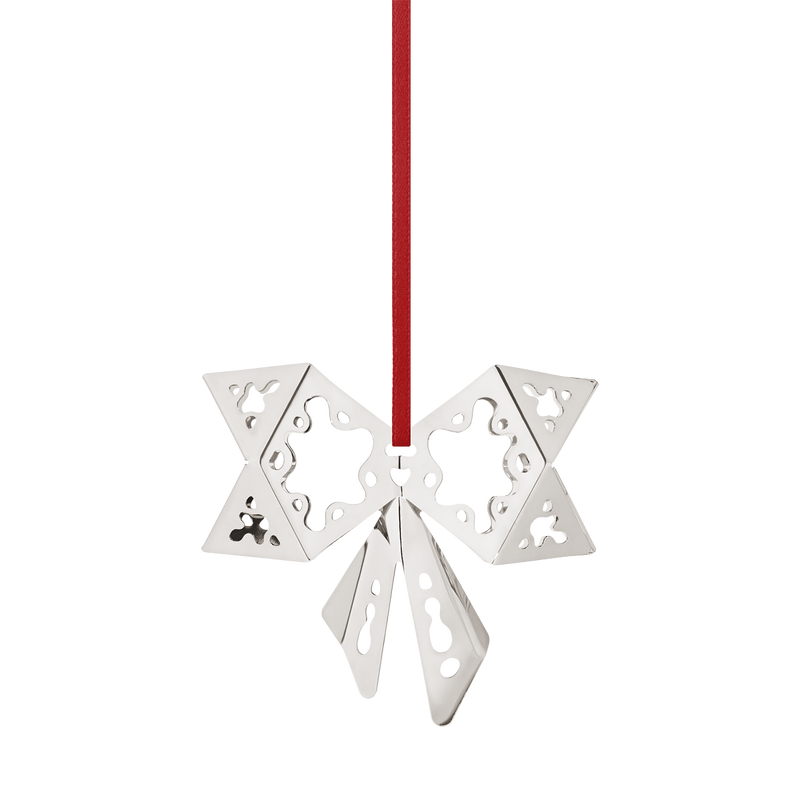 2022 Christmas Bow Ornament - Silver - 10020105