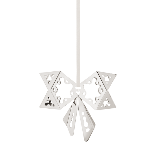2022 Christmas Bow Ornament - Silver - 10020105