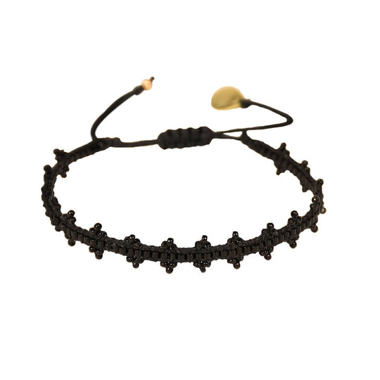 Shanty Bracelet - Black/Gold - BE-XS-10866