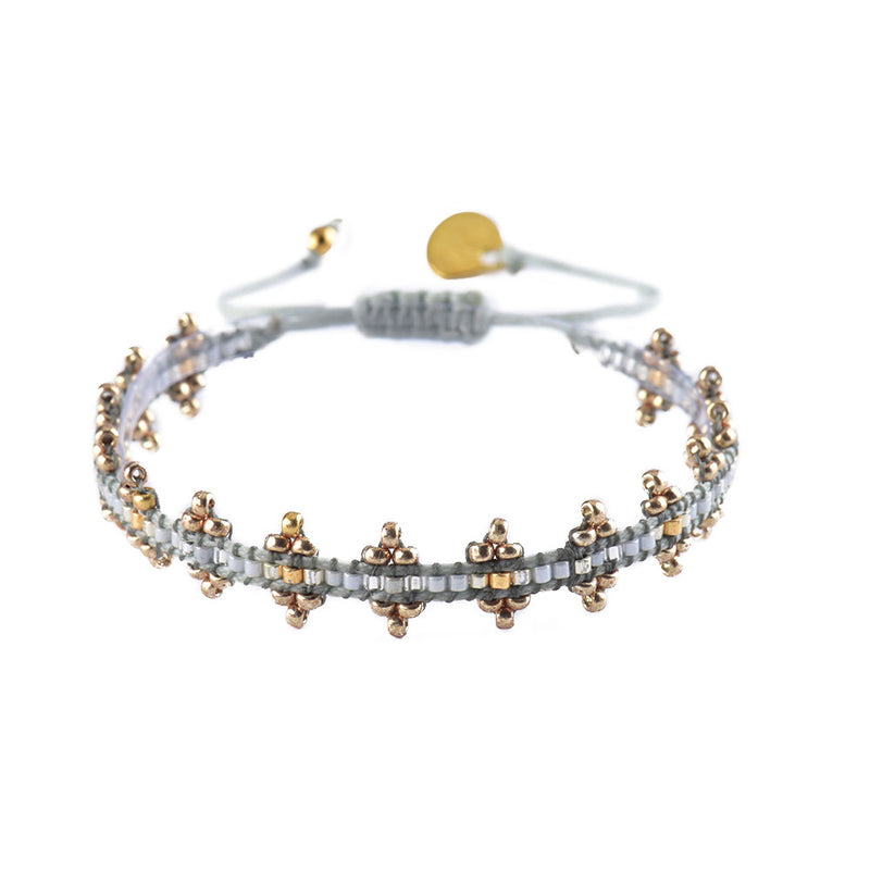 Shanty Bracelet - Grey/Metallic - BE-XS-8000