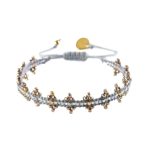 Shanty Bracelet - Grey/Metallic - BE-XS-8000