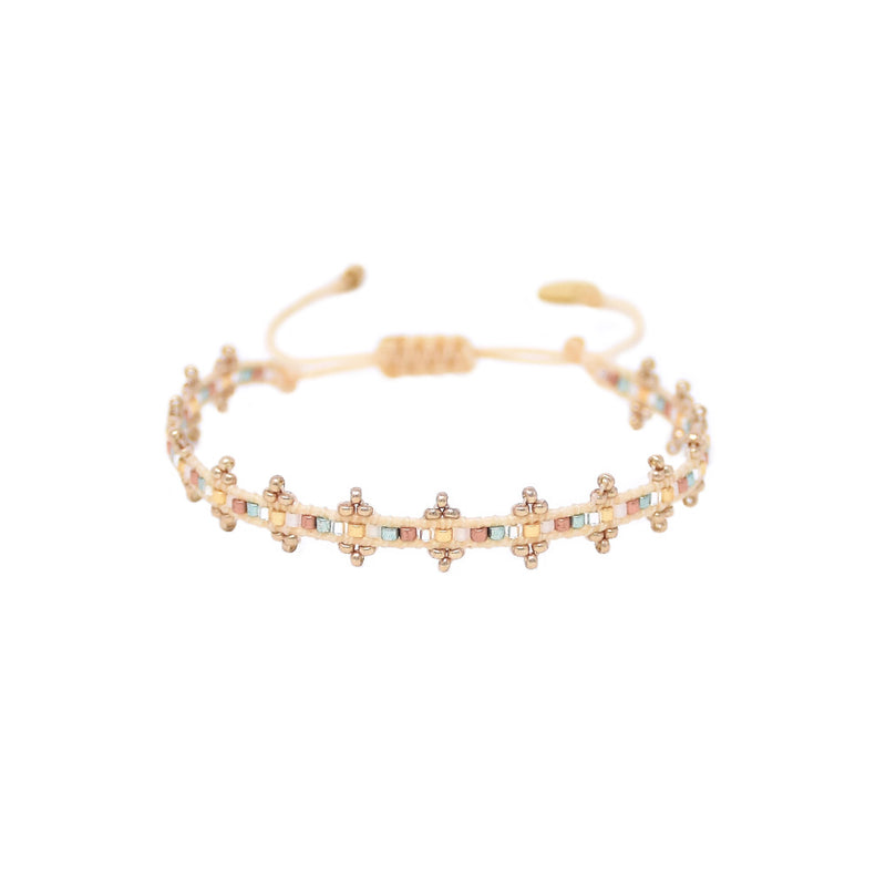 Shanty Bracelet - Cream/Metallic - BE-XS-9873
