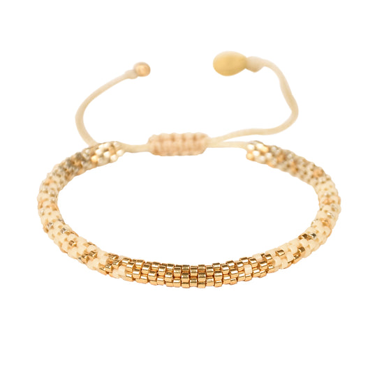 Hoopys Bracelet - Cream/Metallic - B-BE-S-10507