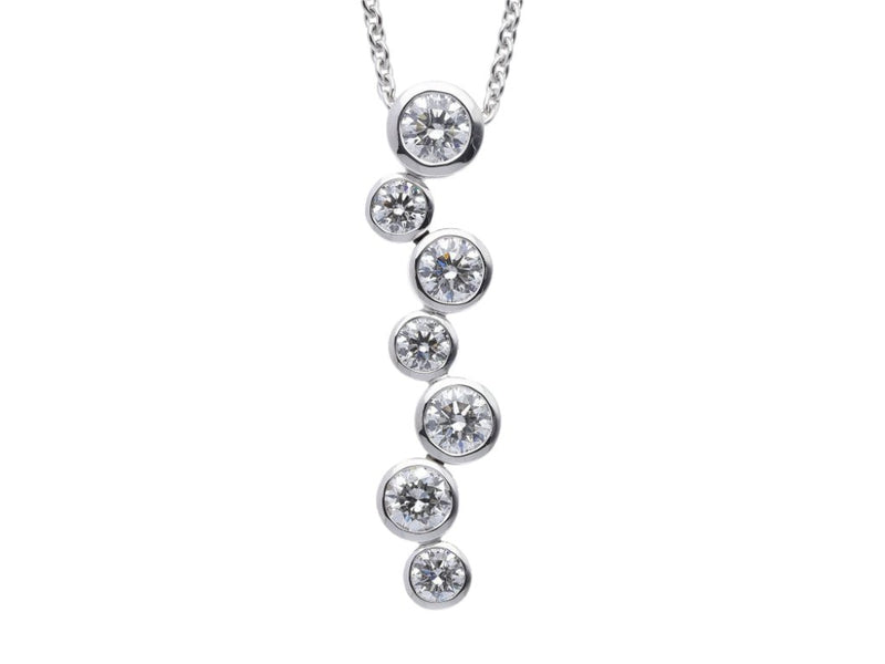 Diamond Bubble Pendant, 1.97ct - 18ct White Gold