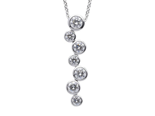 Diamond Bubble Pendant, 1.97ct - 18ct White Gold