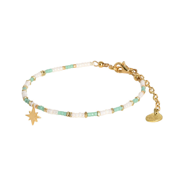 Star Light Bracelet - White/Green - B-BE-XS-11280
