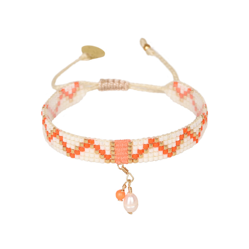 Macui Bracelet - White/Orange - 3.0-B-BE-S-11156