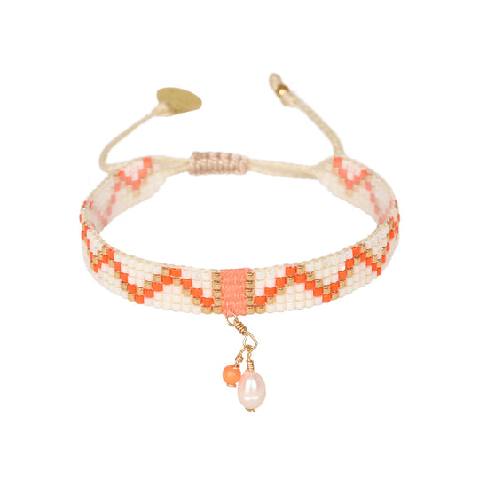Macui Bracelet - White/Orange - 3.0-B-BE-S-11156