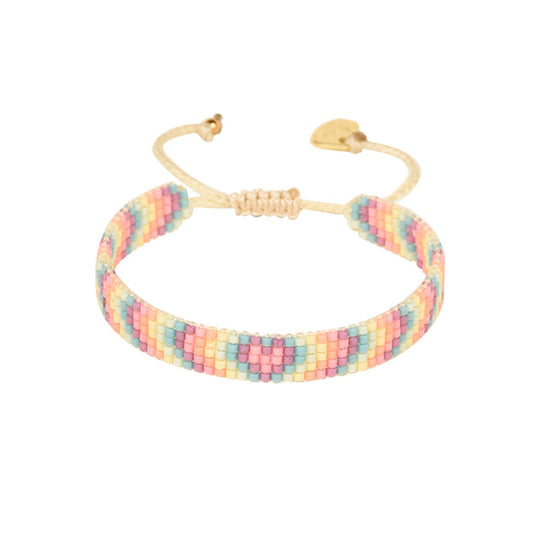 Psychedelic Heart Bracelet - Multicoloured - B-BE-XS-11055