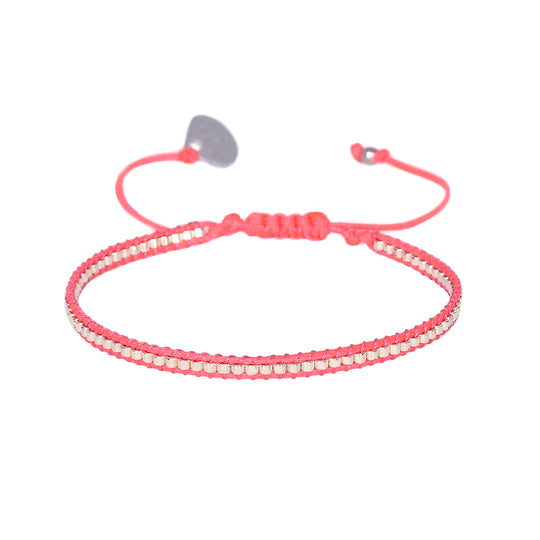 Neon Row Bracelet - Pink - B-BE-XS-11276