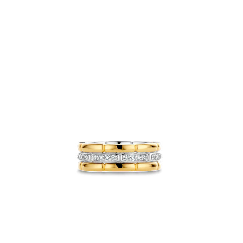 Milano 3 Band Ring - Gold - 12270ZY