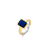 Milano Blue stone Ring, Size 56 - Gold - 12272BY/56