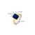 Milano Blue stone Ring, Size 56 - Gold - 12272BY/56