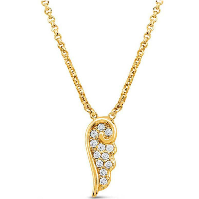 Angel Wing Necklace - Gold - 145321/012