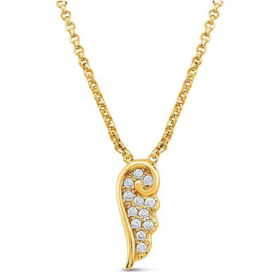 Angel Wing Necklace - Gold - 145321/012