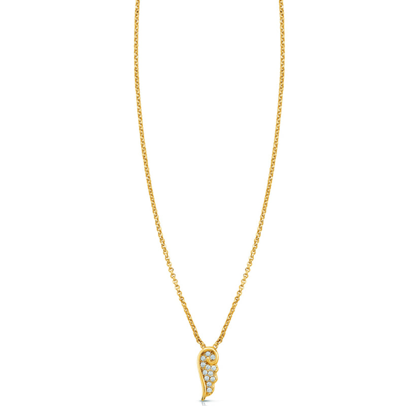 Angel Wing Necklace - Gold - 145321/012