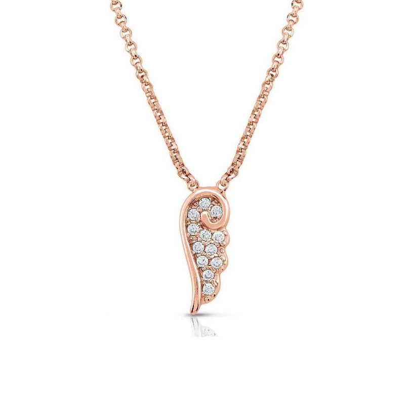 Angel Wing Pendant - Rose Gold - 145321/011