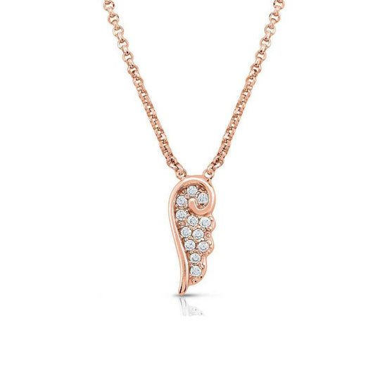 Angel Wing Pendant - Rose Gold - 145321/011