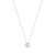 Aurea White CZ Necklace - Silver - 145703/010